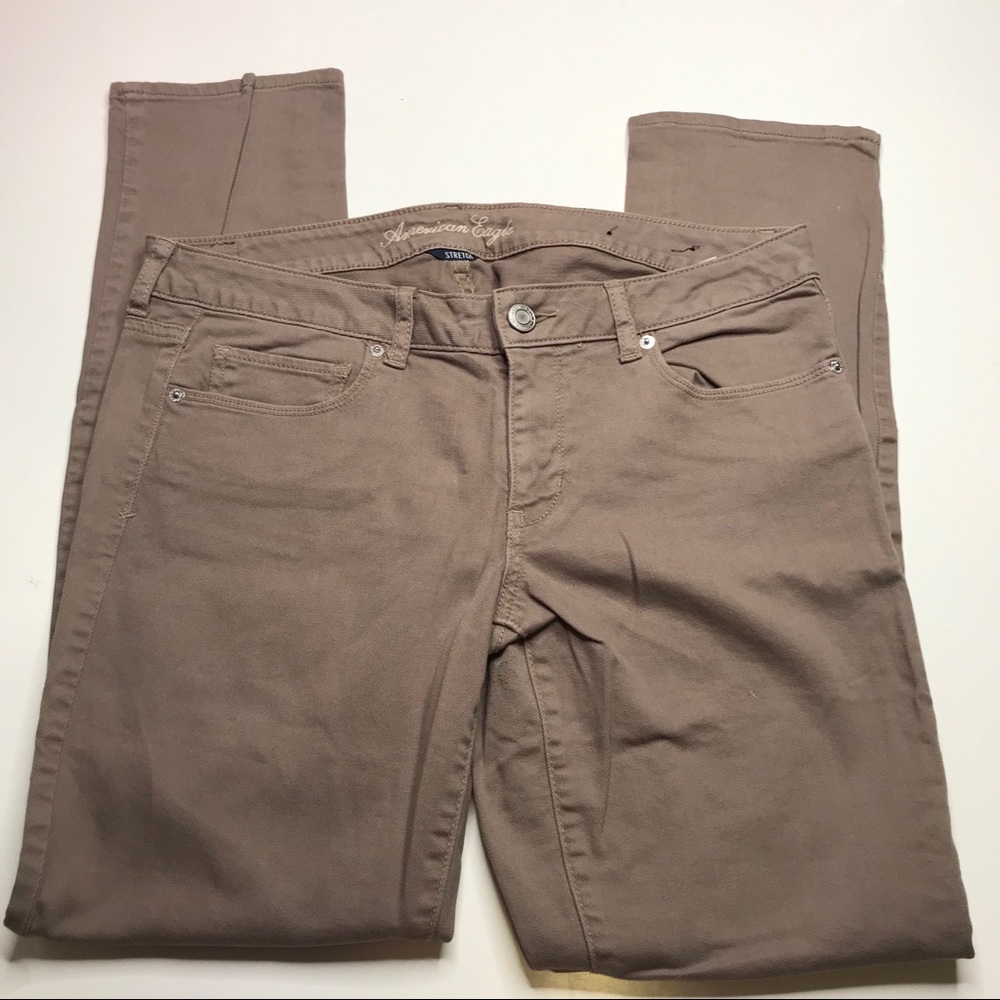 American Eagle Camel Colored Skinny Jeans